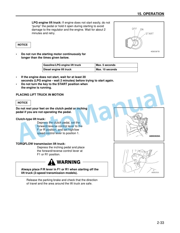 Komatsu CX Forklift Truck Operation and Maintenance Manual OM049-1-4