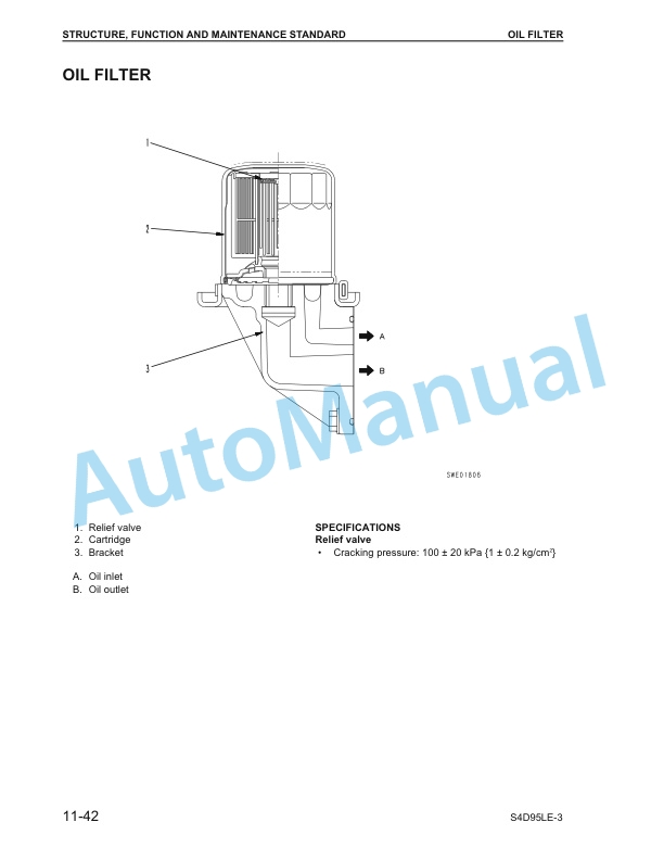 Komatsu CX50 Forklift Truck EPA Tier 2 Compliant Service Manual SM206-3