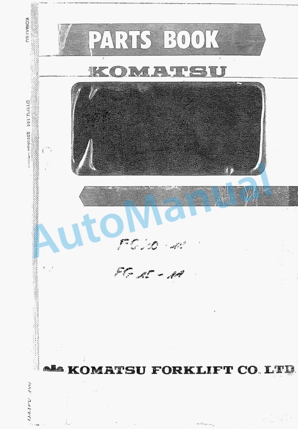Komatsu D11PU.144 Gasoline Engine Parts Manual D11PU.144-PE1