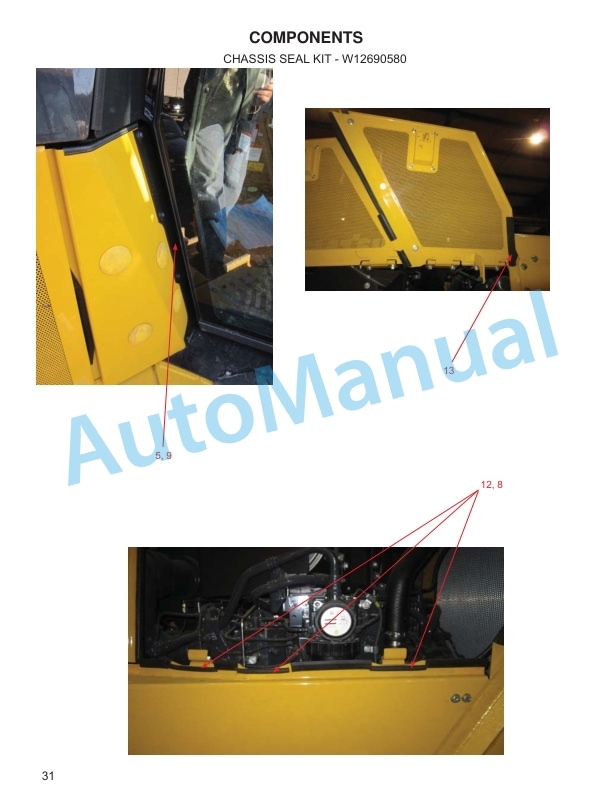 Komatsu D155-7 Waste Handler Dozer Parts Manual CEAP000800-4