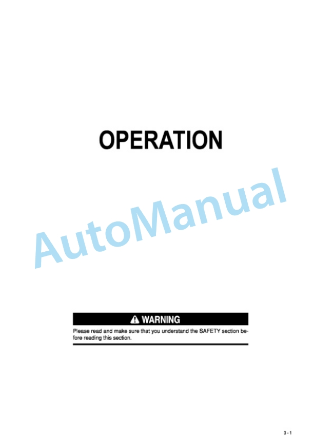 Komatsu D155A-5 Bull Dozer Operation and Maintenance Manual PEN00167-07-2