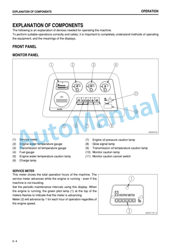 Komatsu D155A-5 Bull Dozer Operation and Maintenance Manual PEN00795-03-2
