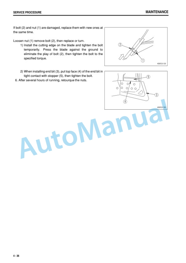Komatsu D155A-5 Bull Dozer Operation and Maintenance Manual PEN00795-03-5