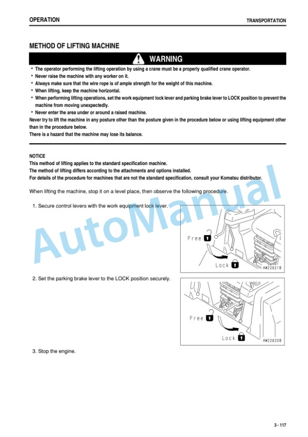 Komatsu D155A-5 Bull Dozer Operation and Maintenance Manual PEN01308-03-4