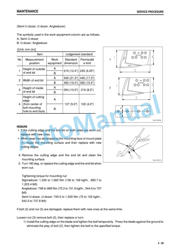 Komatsu D155A-6 Bull Dozer Operation and Maintenance Manual PEN01483-06-5