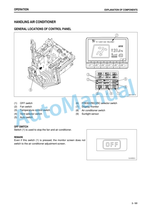 Komatsu D155AX-6 Bull Dozer Operation and Maintenance Manual PEN01309-05-3
