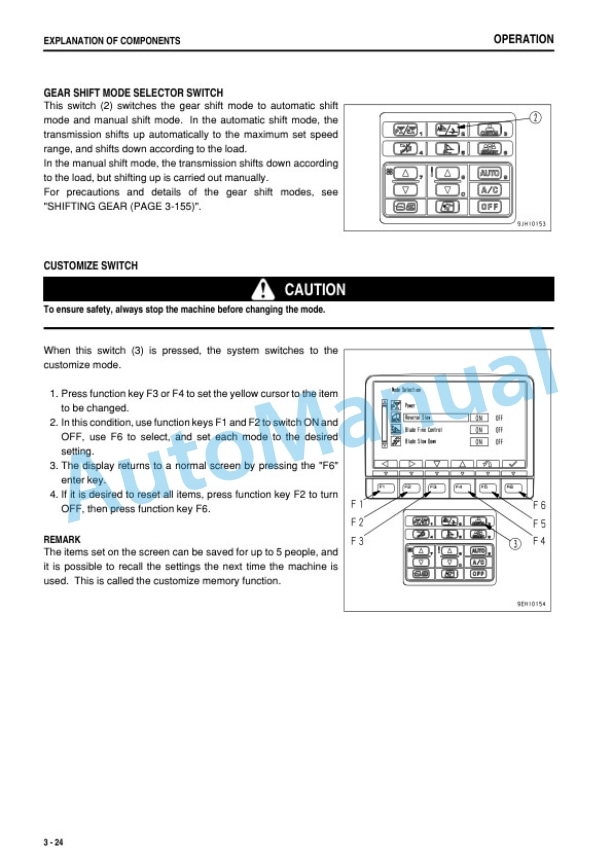 Komatsu D155AX-6 Bull Dozer Operation and Maintenance Manual PEN01486-06-2
