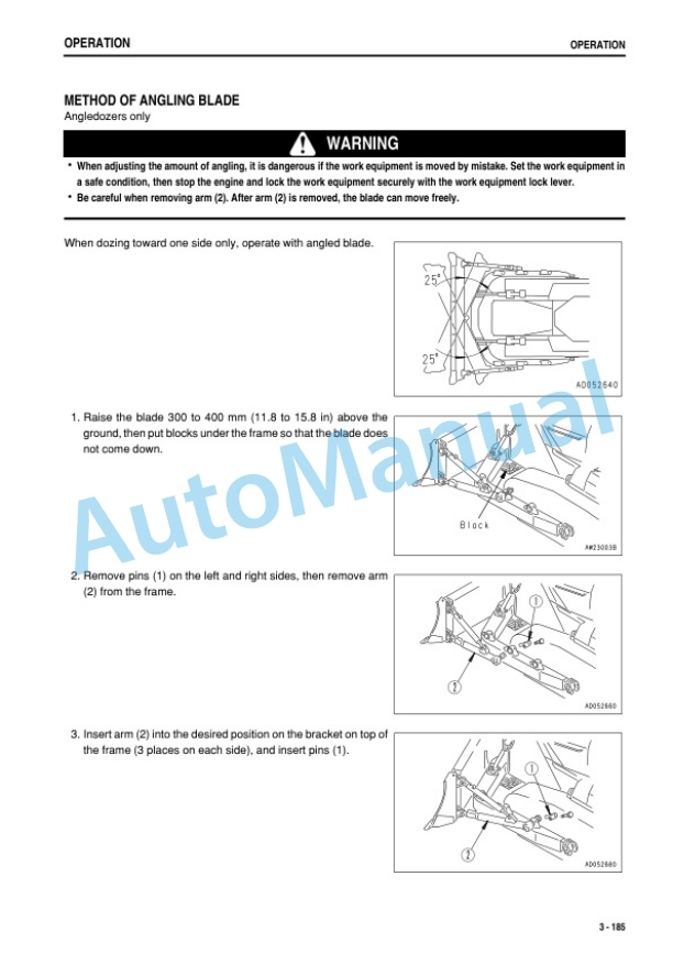 Komatsu D155AX-6 Bull Dozer Operation and Maintenance Manual PEN01487-06-4