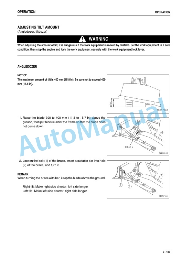 Komatsu D155AX-6 Bull Dozer Operation and Maintenance Manual TEN00972-06-4