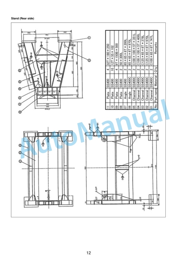 Komatsu D155AX-7 Bull Dozer Field Assembly Instruction GEN00108-04-2