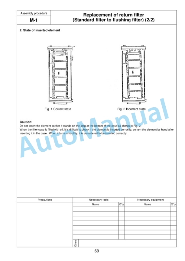 Komatsu D155AX-7 Bull Dozer Field Assembly Instruction GEN00108-04-5