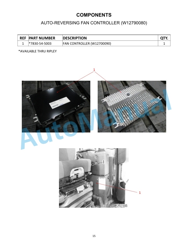 Komatsu D155AX-8 Waste Handler Dozer Parts Manual W12CLD1558002-2