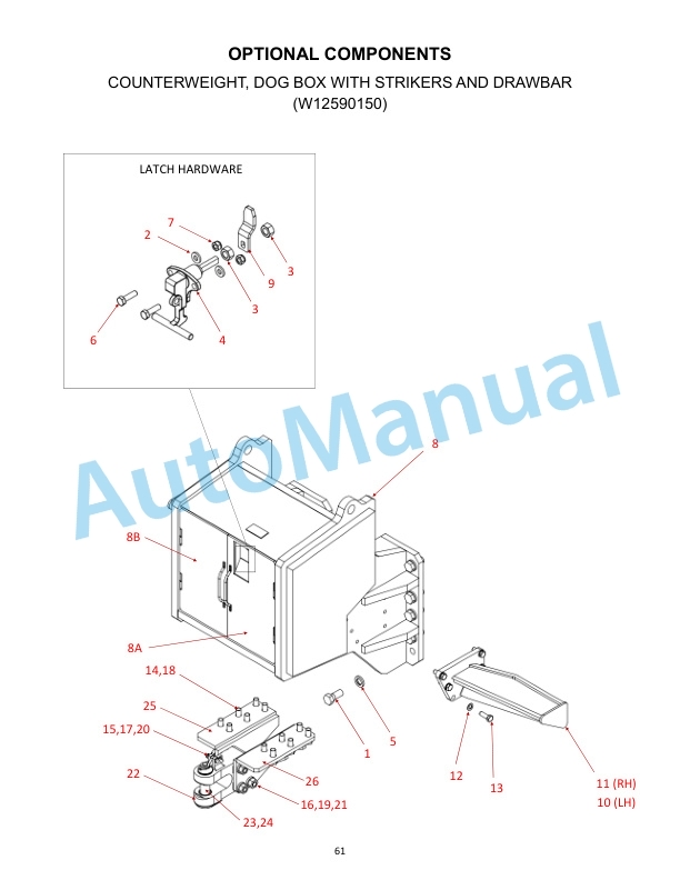 Komatsu D155AX-8 Waste Handler Dozer Parts Manual W12CLD1558002-5