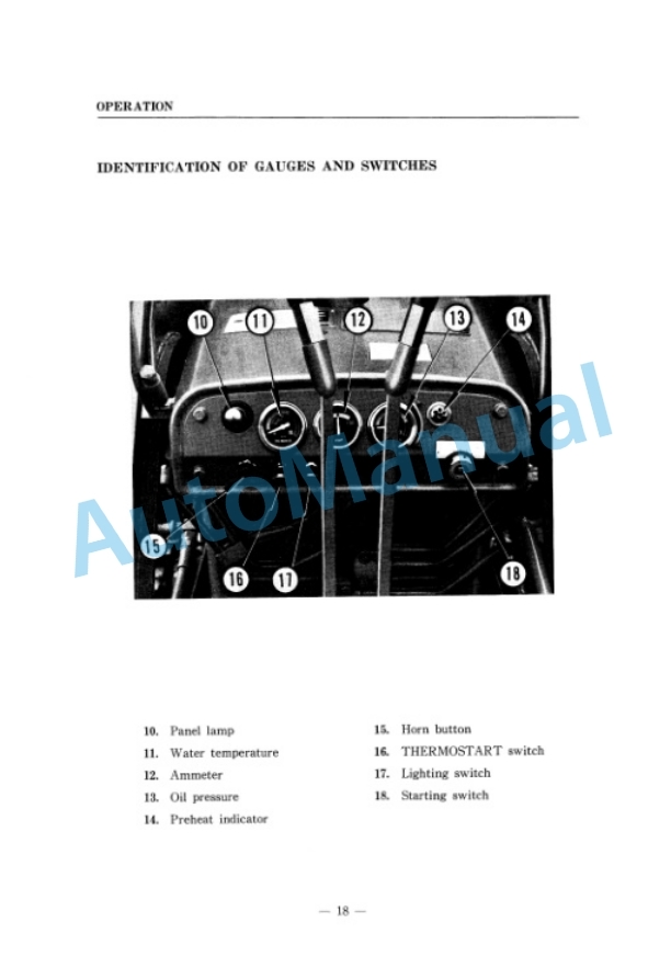 Komatsu D20S-3, D20Q-3, D21S-3 Dozer Shovel Operation and Maintenance Manual D20S(Q),D21S.31-AE1-2