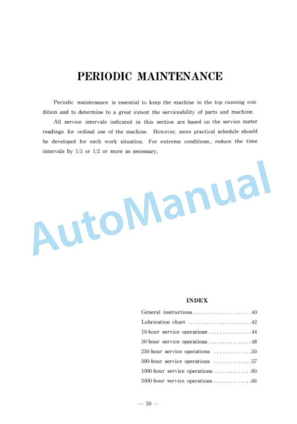 Komatsu D20S-3, D20Q-3, D21S-3 Dozer Shovel Operation and Maintenance Manual D20S(Q),D21S.31-AE1-3
