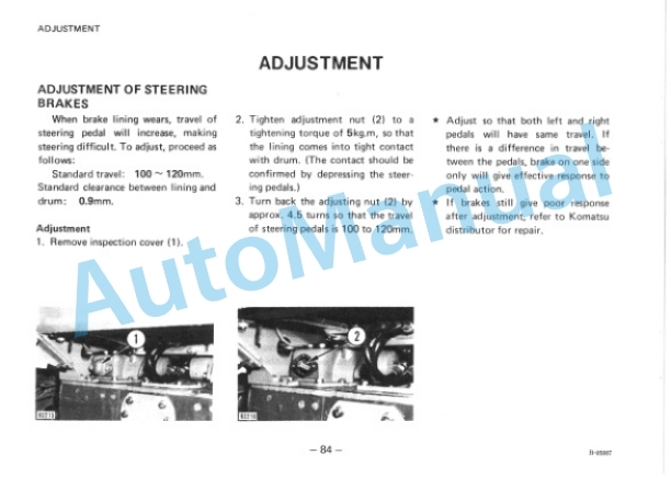 Komatsu D20S-5, D20Q-5 Dozer Shovel Operation and Maintenance Manual SEAM102D00-5