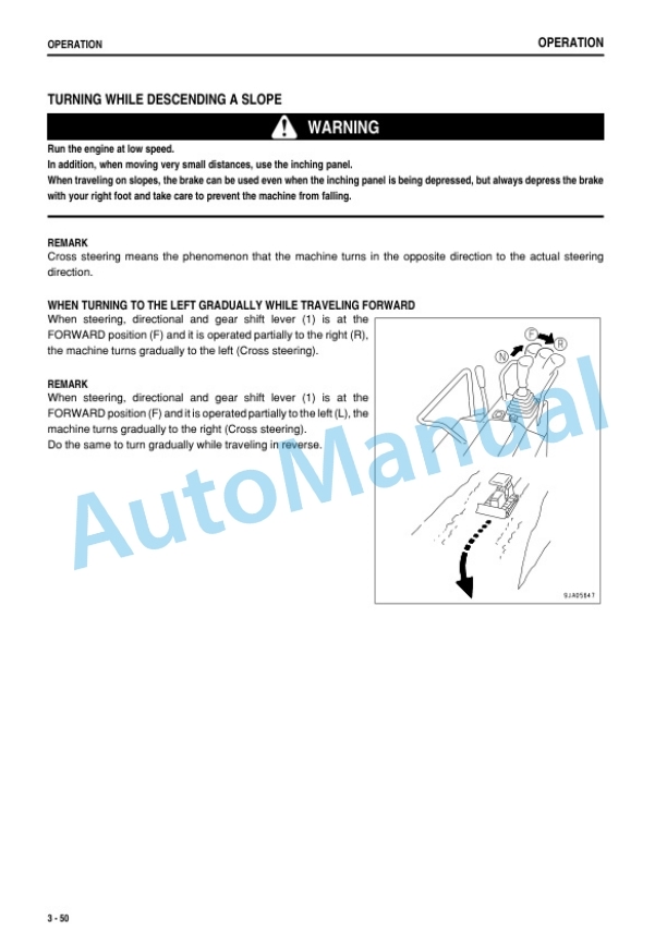 Komatsu D21A-8, D21P-8, D21PL-8 Bull Dozer Operation and Maintenance Manual PEN01113-03-3