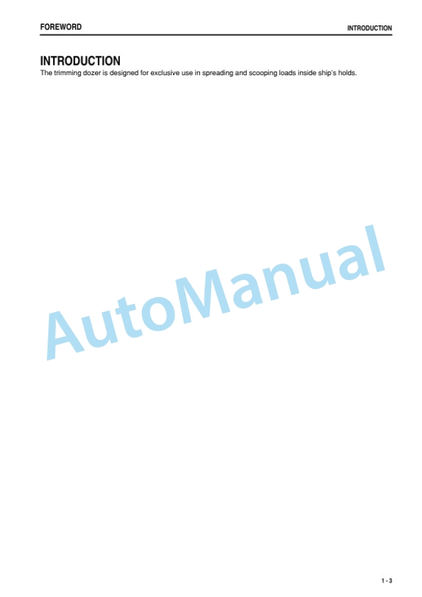 Komatsu D21A-8 Galeo Trimming Dozer Operation and Maintenance Manual PEN00267-00-3
