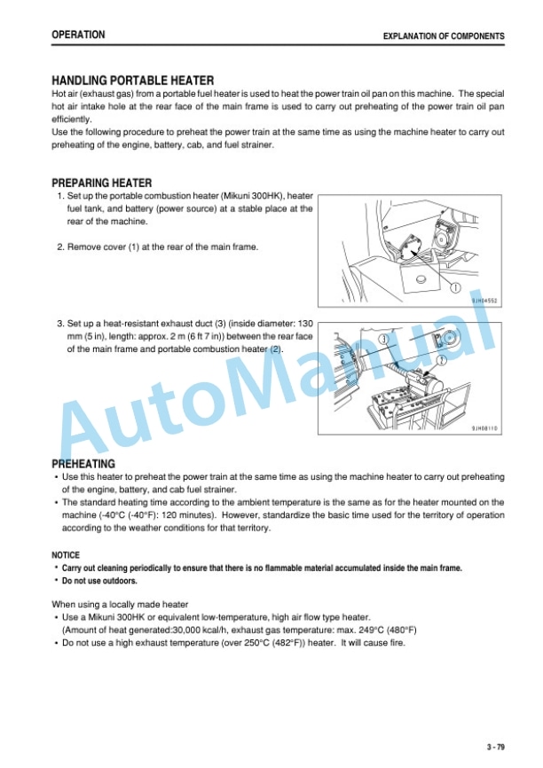 Komatsu D275A-5 Bull Dozer Operation and Maintenance Manual PEN01310-02-3