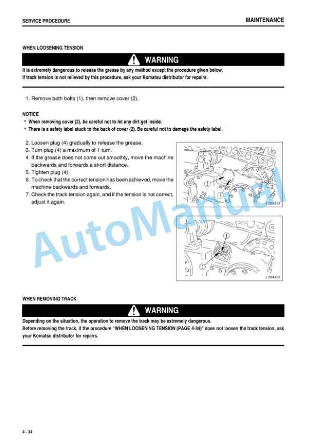 Komatsu D275A-5 Bull Dozer Operation and Maintenance Manual PEN01310-02-5