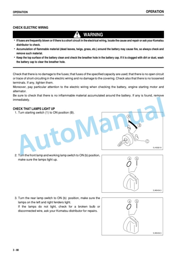 Komatsu D275A-5R Bull Dozer Operation and Maintenance Manual PEN01260-06-3