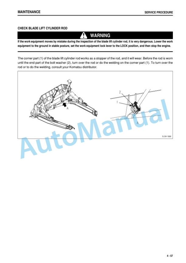Komatsu D275A-5R Bull Dozer Operation and Maintenance Manual PEN01420-06-5