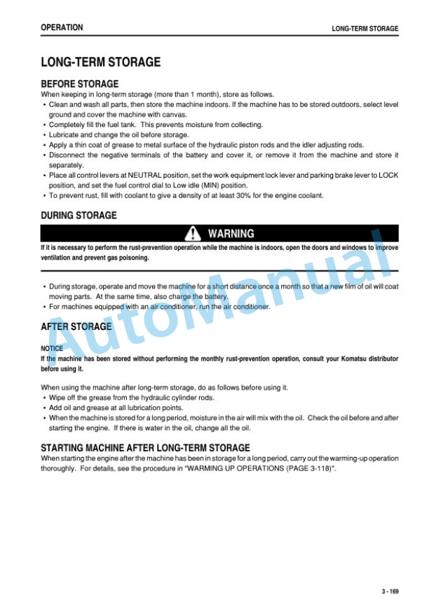 Komatsu D275AX-5E0 Bull Dozer Operation and Maintenance Manual PEN01258-05-4