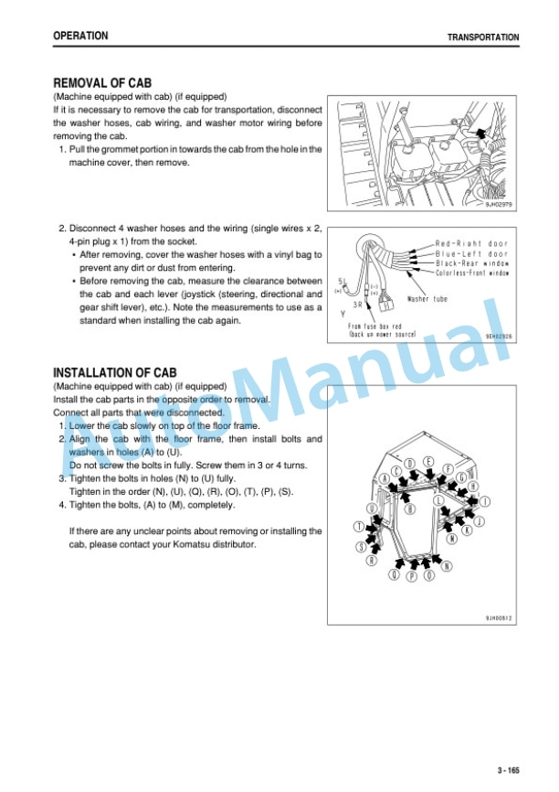 Komatsu D275AX-5E0 Bull Dozer Operation and Maintenance Manual PEN01311-03-4