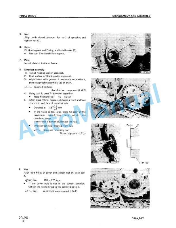 Komatsu D31A-17, D31E-17, D31P-17, D31PL-17, D31PLL-17, D31P-17A, D31P-17B Bulldozer Shop Manual SEBM0114C04-4