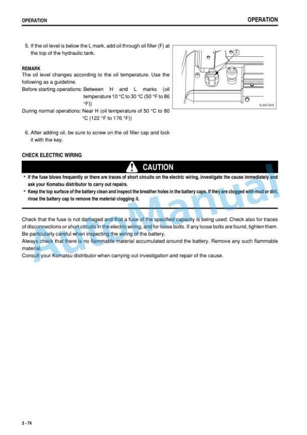 Komatsu D31EX-22, D31PX-22, D37EX-22, D37PX-22 Bull Dozer Operation and Maintenance Manual PEN02122-00-3