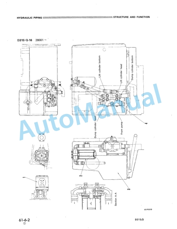 Komatsu D31S-16, D31Q-16 Crawler Dozer Shop Manual SEBM0113B01-5