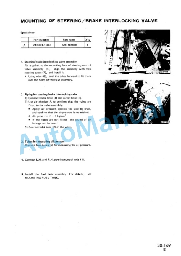 Komatsu D355A-5 Bull Dozer Shop Manual SEBM01950508-4