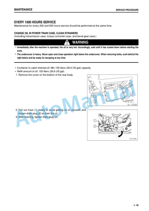 Komatsu D375A-6 Bull Dozer Operation and Maintenance Manual PEN01263-05-5