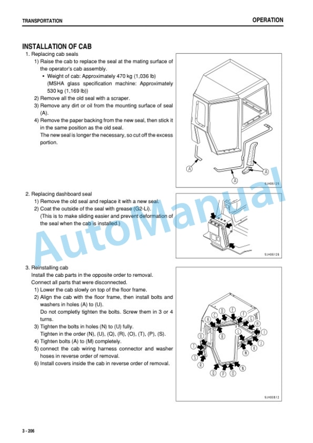 Komatsu D375A-6 Bull Dozer Operation and Maintenance Manual PEN01263-06-4