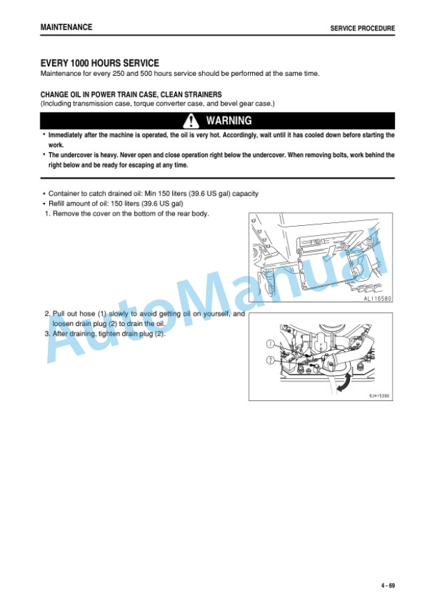 Komatsu D375A-6 Bull Dozer Operation and Maintenance Manual PEN01263-06-5