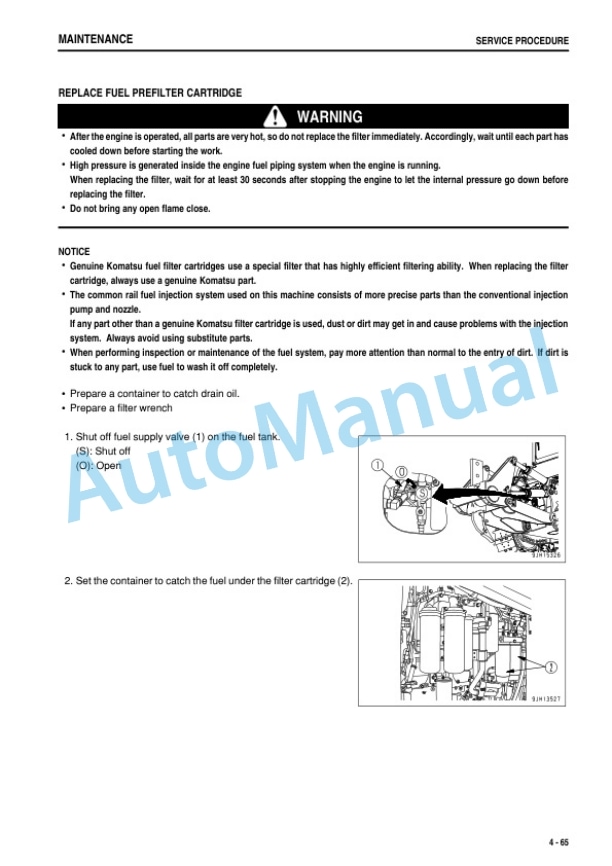 Komatsu D375A-6 Bull Dozer Operation and Maintenance Manual PEN01264-06-5