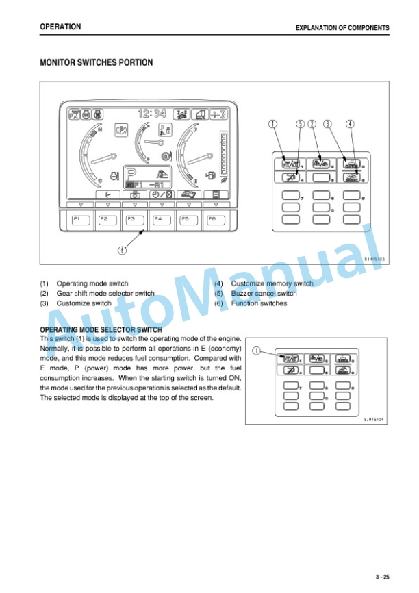 Komatsu D375A-6 Bull Dozer Operation and Maintenance Manual PEN01439-04-2