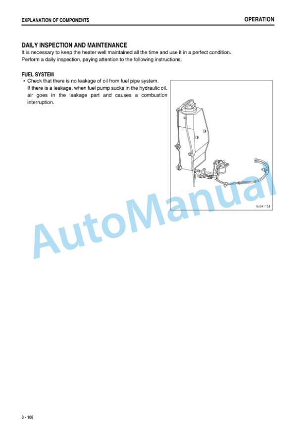 Komatsu D375A-6 Bull Dozer Operation and Maintenance Manual PEN01439-04-3