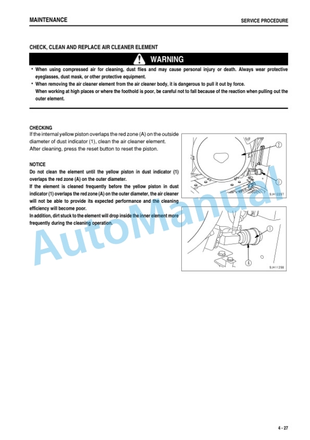 Komatsu D375A-6 Bull Dozer Operation and Maintenance Manual PEN01439-06-5