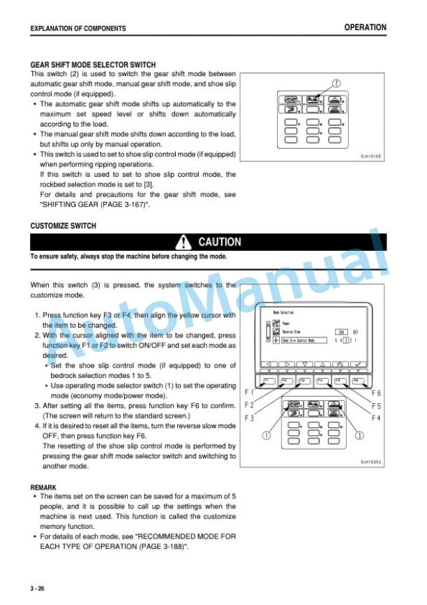Komatsu D375A-6 Bull Dozer Operation and Maintenance Manual PEN01439-07-2