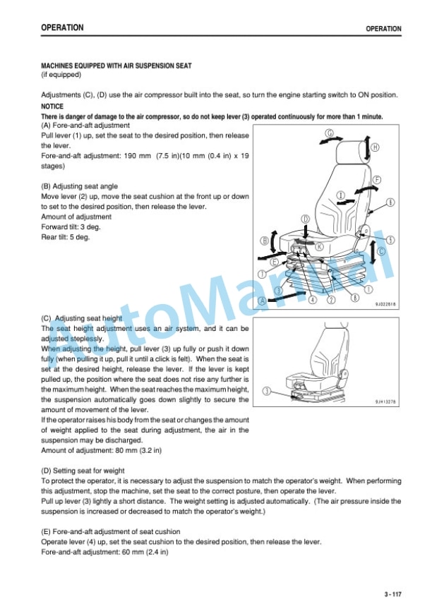 Komatsu D375A-6R Bull Dozer Operation and Maintenance Manual PEN01266-06-3