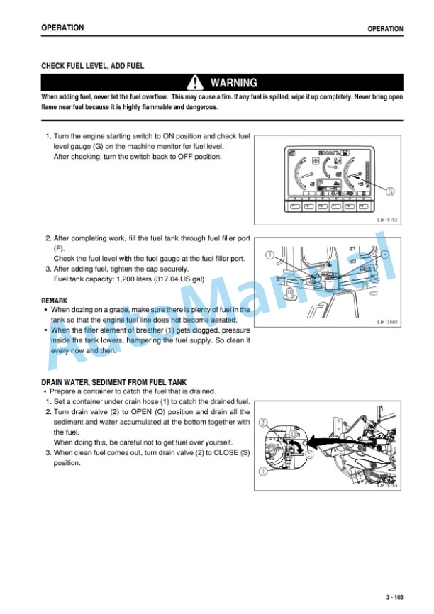 Komatsu D375A-6R Bull Dozer Operation and Maintenance Manual PEN01267-05-3