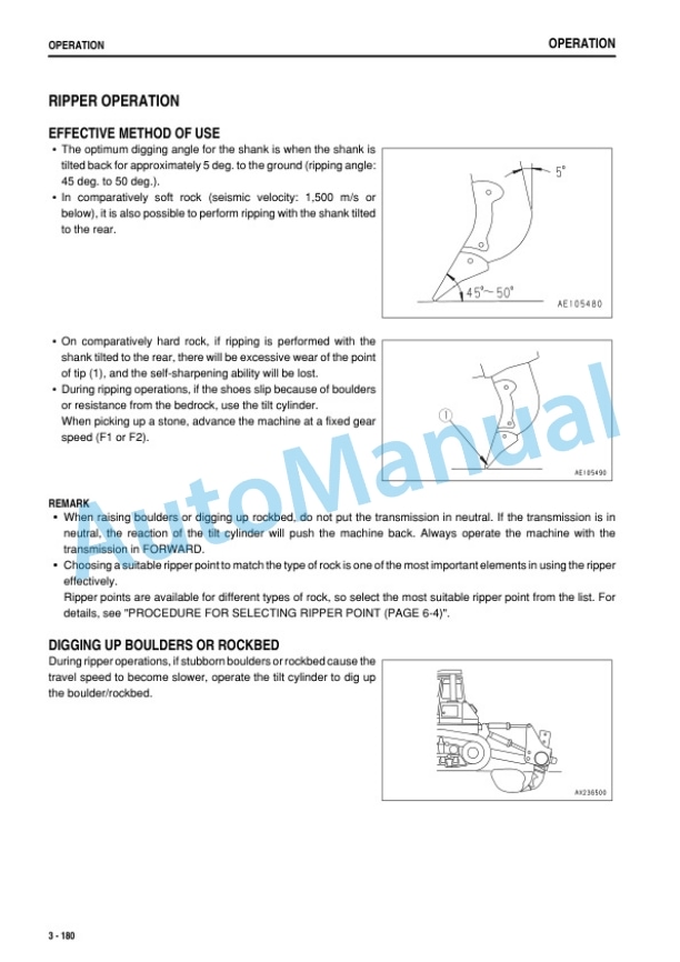 Komatsu D375A-6R Bull Dozer Operation and Maintenance Manual PEN01267-05-4