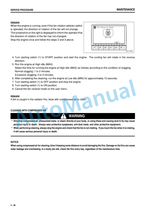 Komatsu D375A-6R Bull Dozer Operation and Maintenance Manual PEN01267-06-5