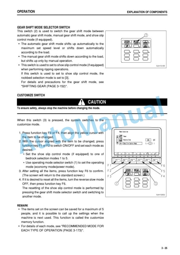 Komatsu D375A-6R Bull Dozer Operation and Maintenance Manual PEN01268-04-2