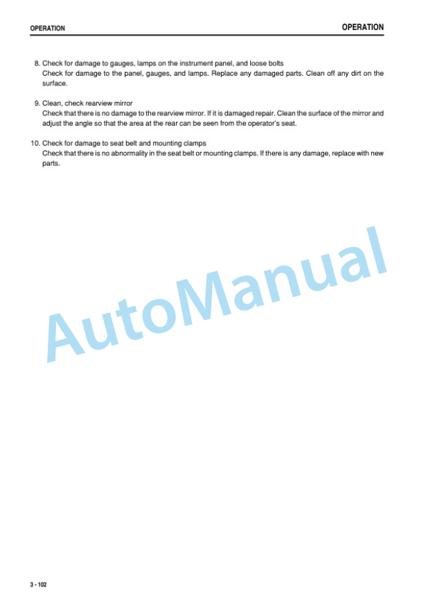 Komatsu D375A-6R Bull Dozer Operation and Maintenance Manual PEN01268-05-3