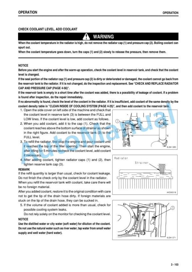 Komatsu D375A-6R Bull Dozer Operation and Maintenance Manual TEN00885-05-3