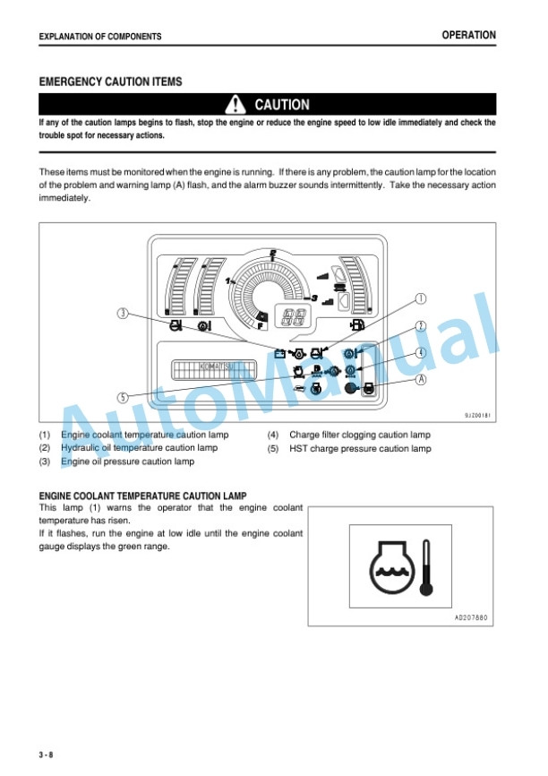 Komatsu D39EX-22, D39PX-22 Bull Dozer Operation and Maintenance Manual PEN02123-00-2