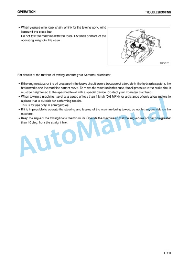 Komatsu D39EX-22, D39PX-22 Bull Dozer Operation and Maintenance Manual PEN02123-00-4