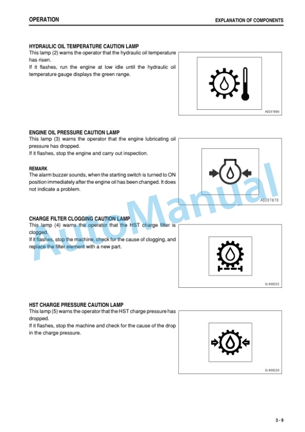 Komatsu D39EX-22, D39PX-22 Bull Dozer Operation and Maintenance Manual TEN00852-05-2